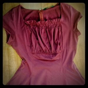 Cranberry eShakti Dress - POCKETS!